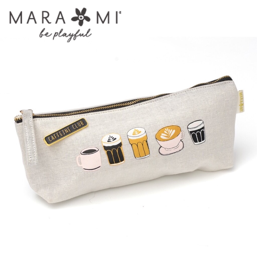 Mara Mi Canvas Pouch with Enamel Pin